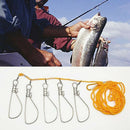 5m Fishing Lock Buckle Stainless Steel Live Fish Lock Belt Fishing Stringer