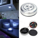 Round 3 LED Battery Powered on/off self-stick Touch Light night light ClickLamSP