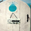 " Welcome" Wooden Sign Beach Ocean Nautical Seaside Theme Bar Shop Decor