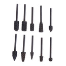 10pcs Rotary Burr woodworking Wood Carving File Rasp Drill Bit 1/8" Shank Tool