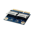 Dual Micro-Sd Tf To Mini Pci Express Memory Card Reader Adapter Converter C