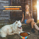 Dog Silicone Bowl Folding Outdoor Portable Pet Food Feeder Dish (Black) A