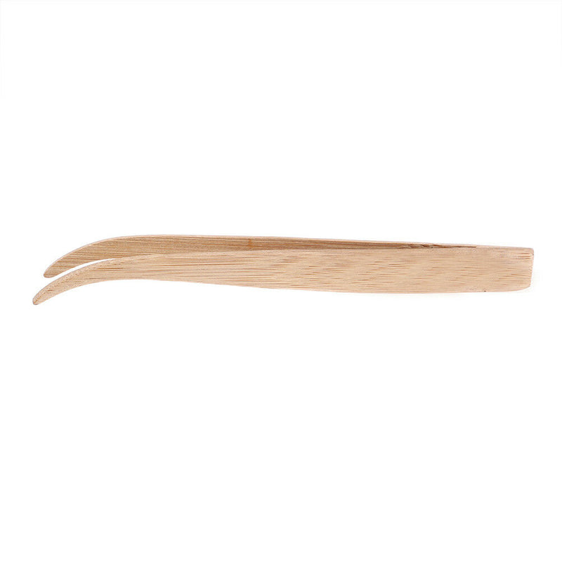 Eco-Friendly Bamboo Tool Angled Reptile Terrarium Feeding Tweezers FT