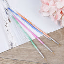 4Pc/Set Nail Art Liner Mixed Color Stripes Liner Drawing Brush Grid Painting OZ