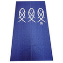 Japanese Noren Doorway Curtain Ancient Character Fish Tapestry For Home Dec