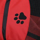 Claw Print Foldable Pet Cat Dog Tent House Safe Guard Playpen Fence (Red) A