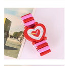 Children Babys Cartoon Wooden Crafts Wristwatches Bracelet Watch Toys Student
