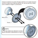 Stainless Steel Passage Keyless Door Lock Chromed Door Knob And Door Handle For