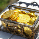 Plastic Money Container Storage Box Transparent Pirate Toys  Pirate Treasure Ew