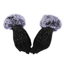 Gloves, Women winter outdoor sports gloves touch screen warm gloves (black)