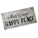 Shabby Chic "this Is My HAPPY PLACE" Wooden Sign