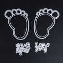 Metal Feet Circle Letters Set Embossing Cutting Dies Stencil DIY Scrapbooking