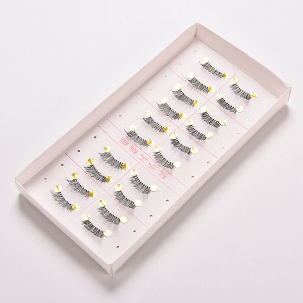 New 10 pairs/lot Half/ Mini /Corner Winged False eyelashes Cute eye lashes  FT