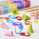 60 Pieces Knitting Crochet Locking Stitch Markers Mix Color and 20 Pieces 2