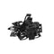 10Set Car SUV Front Console Dash Dashboard Trim Metal Retainer Universal Black
