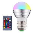 E27 RGB LED Light Bulb Remote Control 16 Colors Changing -Engery Saving