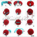8pcs 4 Sizes Essential Pompom Maker Fluff Ball Weaver Needle Knitting Tool Xmas