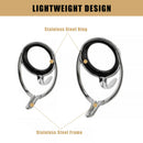 Steel Fly Fishing Rod Guide Tip Repair Kit Set DIY Eye Rings Different Size