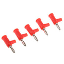10 Pieces 4mm Banana Plug Screw Fix Stackable Banana Connector Plug Red+ Black