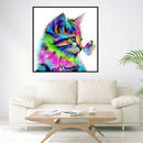 5D DIY Gift Colorful Cat Animal Diamond Painting Wall Art Full Drill Home Decor