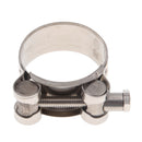 2x Motorcycle Exhaust Clamp / Clip / Bracket / Banjo Stainless Steel 36-39mm