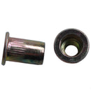 6mm Thread Dia 15mm Long Metal Rivet Nut Insert Nutsert 50Pcs S7F4