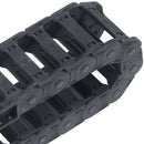 Machine Tool 25 x 77mm Black Cable Wire Carrier Drag Chain Nested