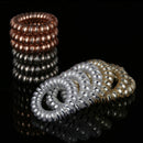 12pcs Wholesales Rubber Telephone Wire Hair Ties Hair Head Elastic