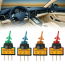 4PCS ROCKER SWITCH Toggle Led Light Car Auto Round ON/OFF SPST 20 AMP Accessory