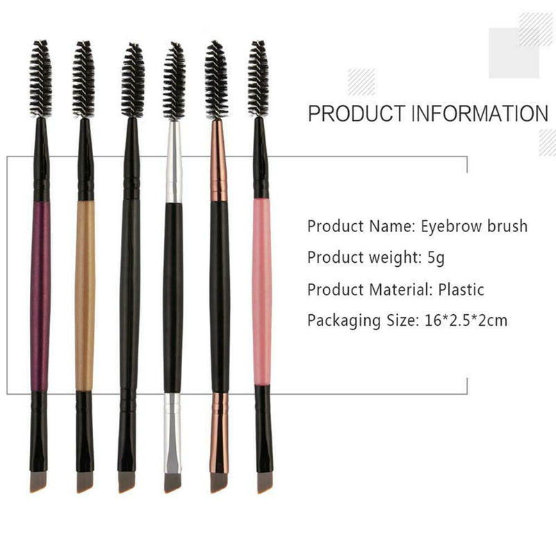 6pcs/Set Professional Makeup Brushes Eye Lash Eyebrow Cosmetics Pens Tools A