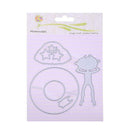 5pcs Girl Summer Time Cutting Dies Scrapbook Embossing DIY Craft Album Card A