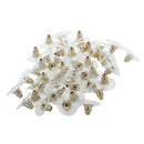 50pcs Hypo Allergenic Bullet Clutch Earring Backs with Pad-Golden