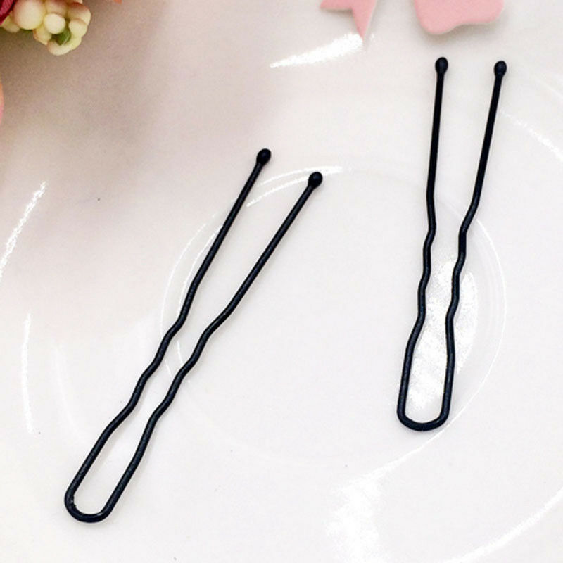 45Pcs Long 6.0CM U Black Hair Bobby Pins Grips Hair Clip Confidence HOT-AU Y6L9