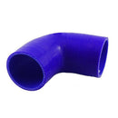 63mm Inner Dia 90 Degree Rubber Silicone Coupler Elbow Hose Dark Blue