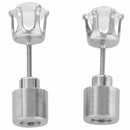 Glowing LED Earrings Crystal Color Changing Stud Earrings W6P1