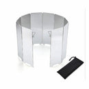 10 plate Outdoor Camping Cook Picnic Stove BBQ Burner Windshield Screen Fo MGM