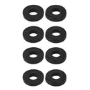 M2 x 5mm x 1mm Nylon Flat Insulating Washers Gaskets Spacers Black 200PCS