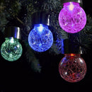 Outdoor Solar LED Lights Crystal Ball Garden Fairy lamp Color Change Party GMN