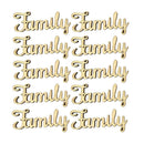 46x Wooden Family Love Wooden Cutout DIY Wooden Pieces Wedding Decoration