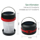 Solar Lantern Led Foldable Rechargeable Hand Lamp Lights For Outdoor Lighti