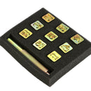 9pcs Steel DIY Printing Punch Number Stamper Set Metal Craft Leather Tools