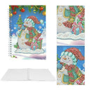 DIY Snowman Special Shaped Diamond Painting 50 Pages A5 Notebook Notepad