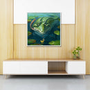 5D Full Round Drill Diamond Painting DIY Green Alligator Rhinestone Picture