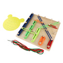 Wooden Geoboard And Lacing Board Set Kids Montessori Learning Toys