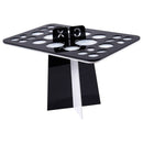 Acrylic Makeup brush drying rack dry brush holder (Black + White) G7B5