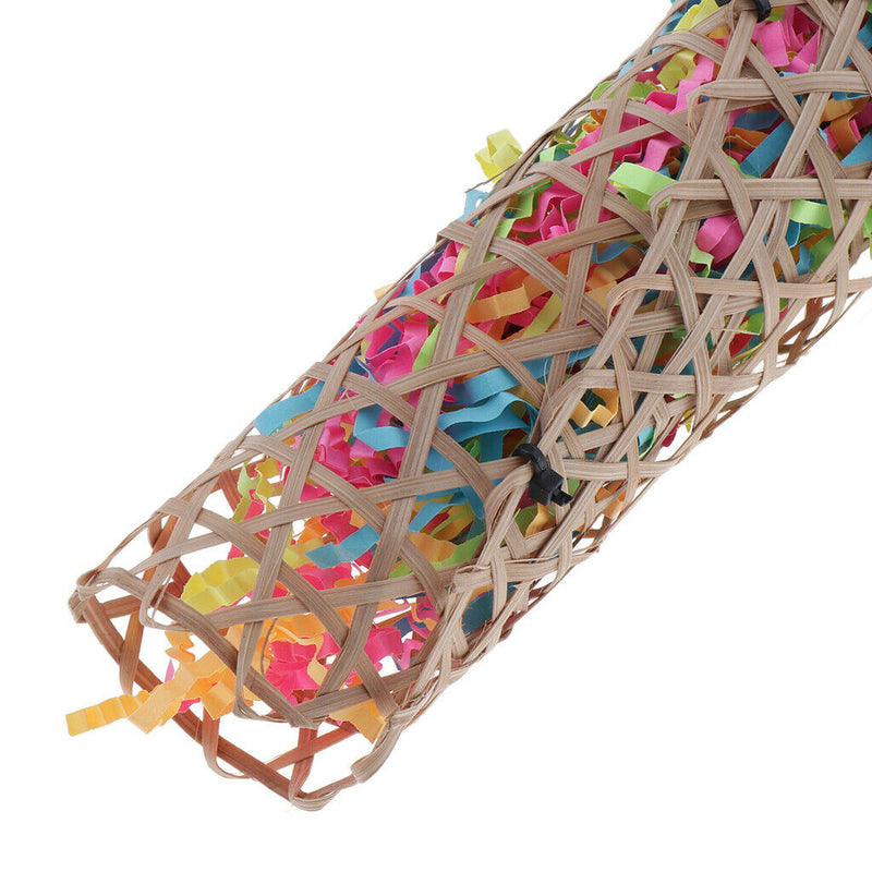 8x Birds Chew Rattan Toys Cage Hanging Decor Accessory For Small Large Birds