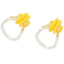 Yellow Clear Rubber Diving, Swimming Swimming Nose Clip Protection 2 Pcs F6P2
