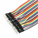 40 Pcs Single Port Male to Male Jumper Wire 21.5cm Length