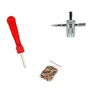 For Car Bike Motorcycle Valve Core TR412 Valve Stem Set with Valve Repair Tools