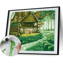 Hand Painted Artwork Frameless DIY Rabbit House Painting By Numbers Craft